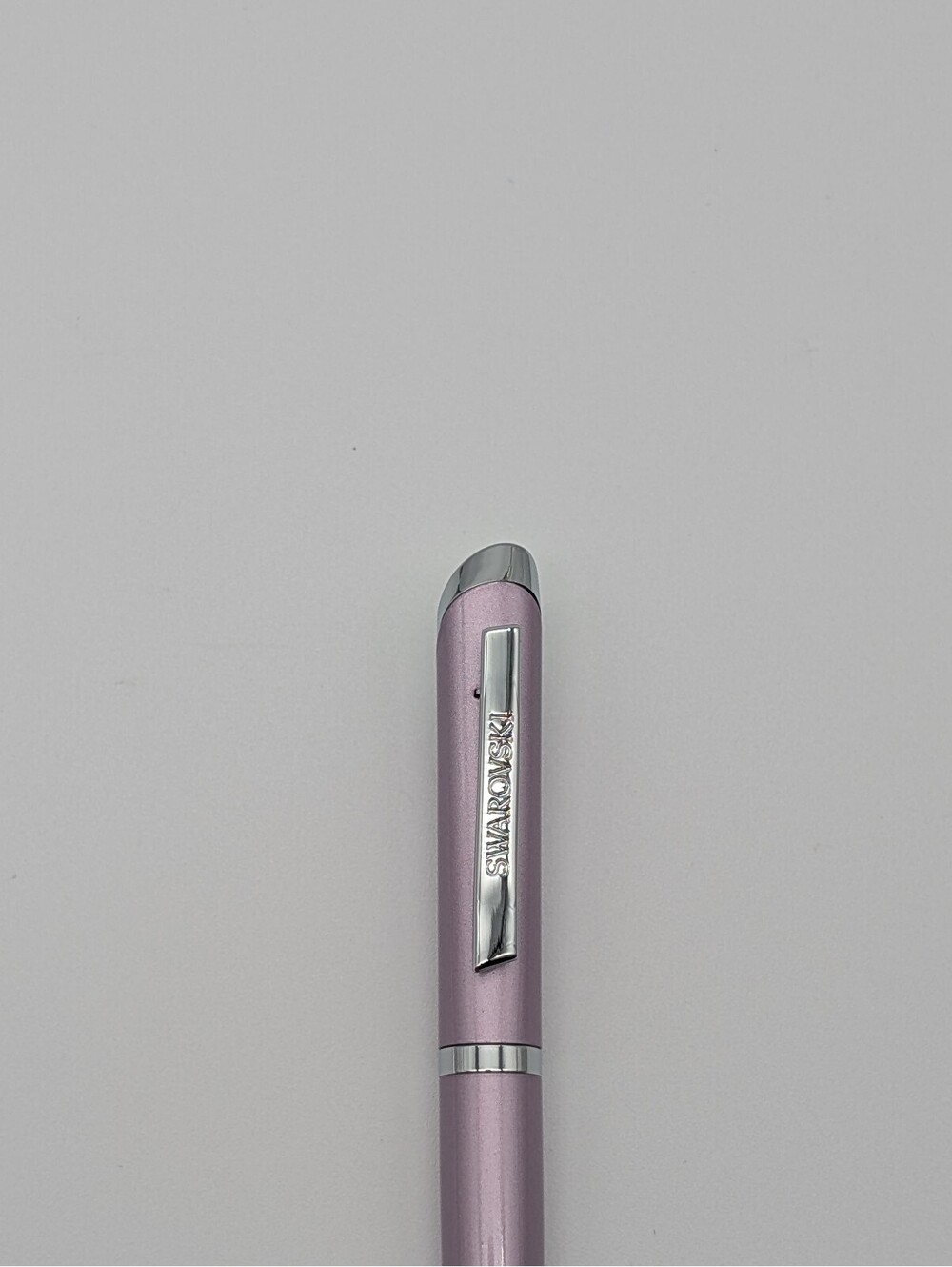 Swarovski Crystalline Ballpoint Pen - Metallic Lavender Purple & Silver - No Box